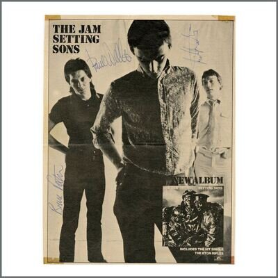 The Jam Setting Sons Signed Magazine Page Advertisement (UK)