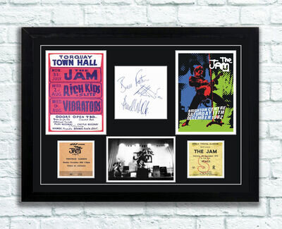 The Jam Autographs Tickets Concert Poster Memorabilia Poster MOD UNFRAMED