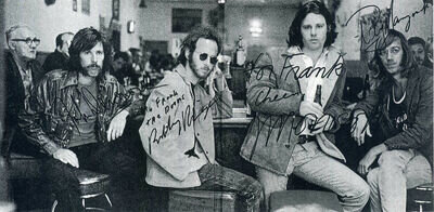 THE DOORS Signed Photograph - Morrison / Manzarek / Densmore / Krieger preprint