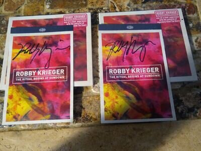 The Doors Robby Krieger Signed Autographed The Ritual Begins At Sundown CD