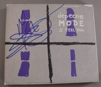 DEPECHE MODE MARTIN GORE GUITAR SIGNED AUTOGRAPHED I FEEL YOU CD RARE PROOF PIC