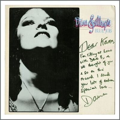 Dana Gillespie 1982 Autographed Blue Job LP (UK)