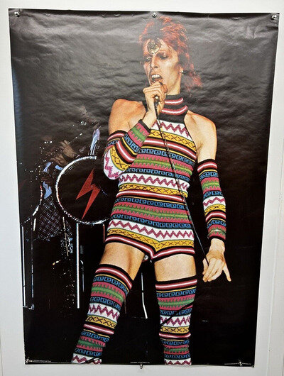 Ziggy Stardust Poster David Bowie Vintage Sealed In Original Packing Pace 1973