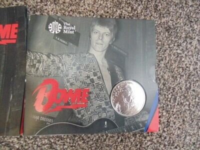 David Bowie / Royal mail 2020 commemorative coin booklet & poster