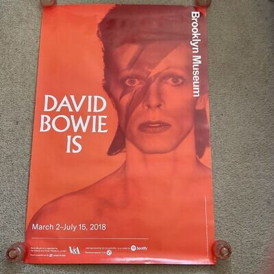 David Bowie Poster Brooklyn US Bowie IS Exhibition 2018 Original Import 92x 62cm