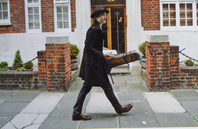 PETE DOHERTY THE LIBERTINES, AUTOGRAPHED A4 PHOTOGRAPH.