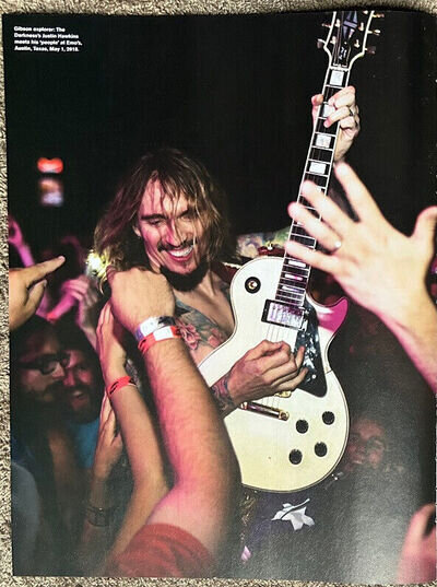 JUSTIN HAWKINS / THE DARKNESS - 2018 Full page UK magazine poster