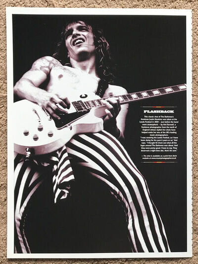 JUSTIN HAWKINS / THE DARKNESS 2005 Full page UK magazine poster