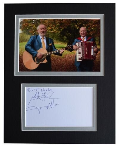 Foster & Allen Signed Autograph 10x8 photo mount display Irish Music AFTAL COA