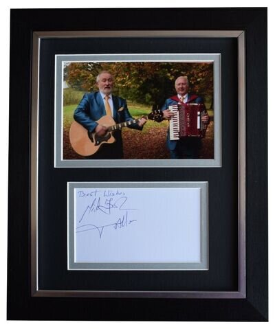 Foster & Allen Signed 10x8 Framed Autograph Photo Display Music Ireland & COA