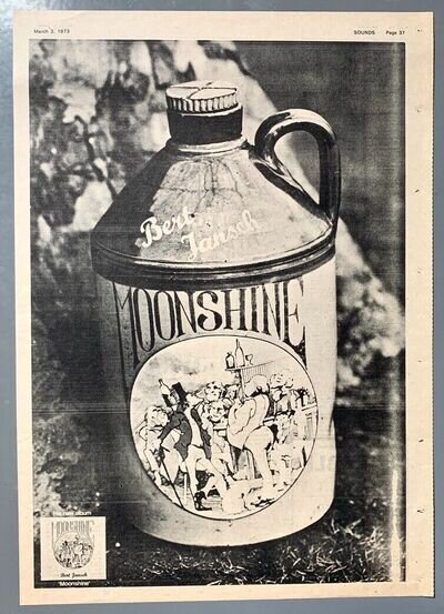 BERT JANSCH 1973 vintage POSTER ADVERT MOONSHINE Pentangle