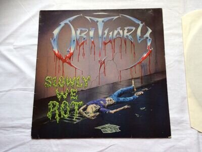 Obituary. Slowly We Rot. Holland 1st Press. 1989. Misprint.