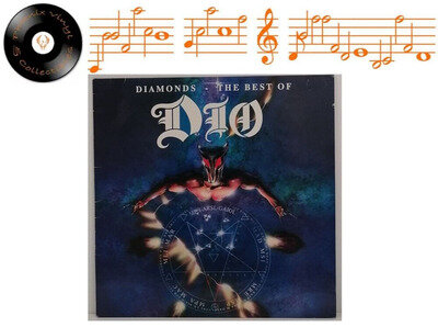 Dio Diamonds The Best Of Dio Vinyl LP + Inner Sleeve A1 B1 Pres Vertigo Swirl NM