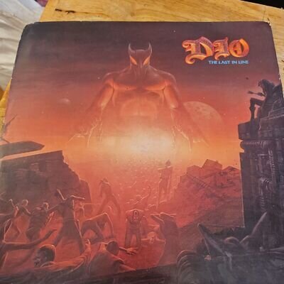 Dio ‎The Last In Line Vertigo ‎822 366-1 12" Vinyl LP Album Printed Inner VG+