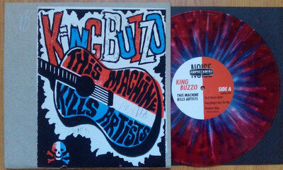 KING BUZZO THIS MACHINE VOL.1 AMREP 10" SPLATTER /100 melvins nirvana SIGNED!