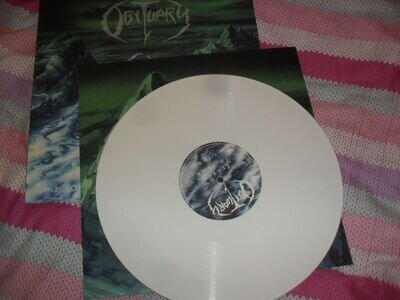 OBITUARY -FROZEN IN TIME- AWESOME VERY RARE LTD EDITION PRESS WHITE LP VINYL NEW