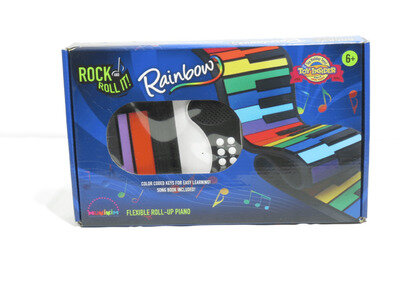 Mukikim Roll and Roll It Flexible Roll Up Rainbow Piano 49 Standard Keys Boxed