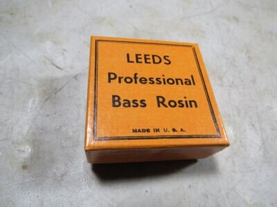 Vintage Leeds Professional Acoustic Upright Bass Rosin Made in USA NOS New