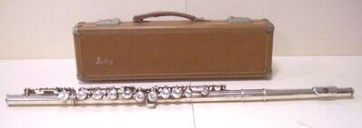 VINTAGE 1966 ARTLEY SILVER PLATED FLUTE W/ CASE ELKHART INDIANA SERIAL: 159028