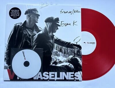 SIGNED Eugene & Frances The Vaselines V For Vaselines RED vinyl LP C86 Nirvana