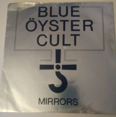 blue oyster cult vinyl 7" Single Record Mirrors CHS 7783 clear Vinyl