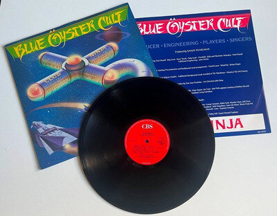 BLUE OYSTER CULT Club Ninja 1985 UK LP Vinyl album PROMO Stamped DEMO CBS 26775