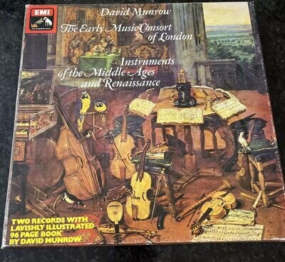 Instruments Of The Middle Ages Early Music Consort David Munrow 2LP Box