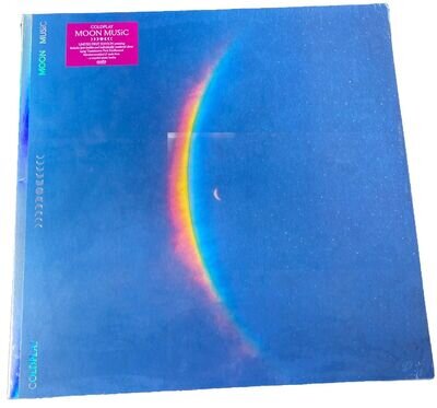 Coldplay Signed Moon Music Pink Vinyl Record Eco Record W Autographed Insert