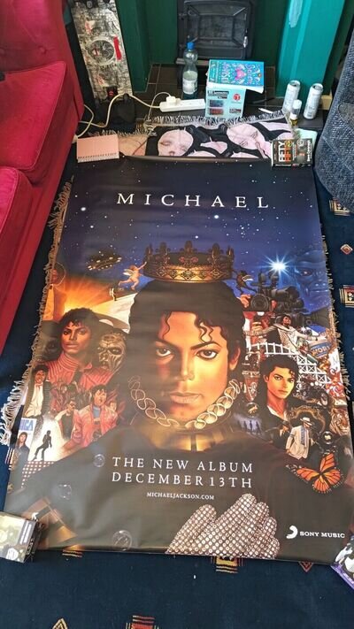 Michael Jackson 'Michael' Album Huge Rare Promotional Poster 71"x47.5"