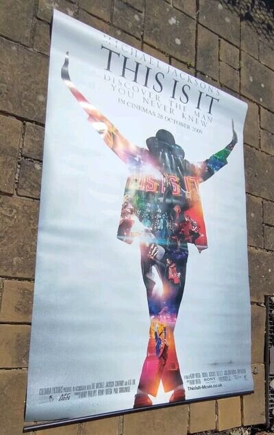 Michael Jackson This Is It Rare Huge Promo Poster 96" x 60"