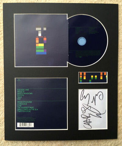 COLDPLAY - Signed Autographed - X & Y - Album Display