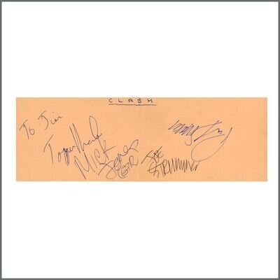 The Clash Blackburn 1980 Autographs (UK)