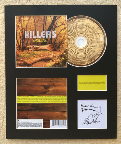 THE KILLERS - Signed Autographed - SAWDUST - Album Display