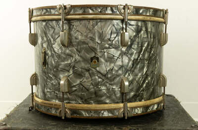 1947 Leedy 12x18 Black Diamond Pearl Drum