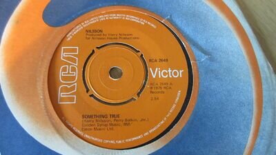 Harry Nilsson Something True 7" 1975 **MINT**