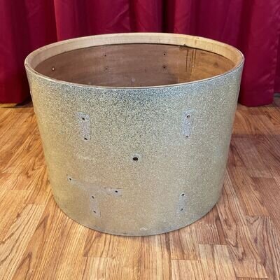 1960s Ludwig 14x20 Classic Bass Drum Shell 3-Ply Silver Sparkle