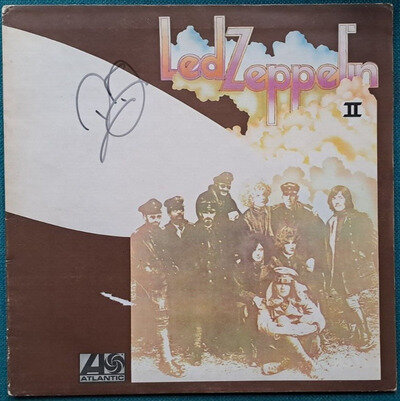 LED ZEPPELIN II 2 1969 PLUM LEMON SONG 1st PRESS 12" VINYL ROBERT PLANT SIGNED