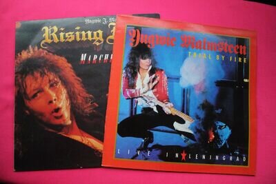 Yngwie Malmsteen Trial by Fire Rising Force Marching Out N/M - Ex LP