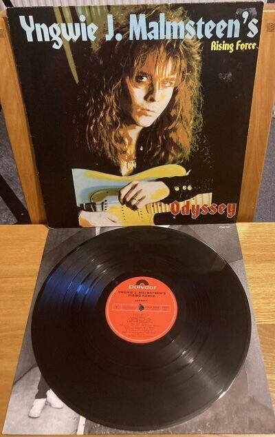 YNGWIE J MALMSTEEN'S RISING FORCE Odyssey 1st Press UK Vinyl LP POLD 5224 VGC+