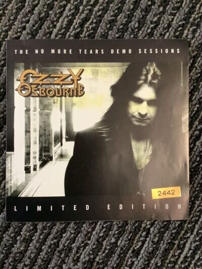 OZZY OSBOURNE AUTOGRAPHED THE NO MORE TEARS DEMO SESSIONS CD COVER.