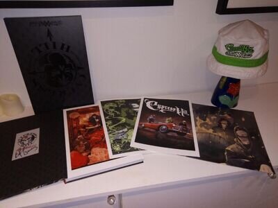 Limited edition Cypress Hill signed graphic novel + vinyl + prints + bucket hat