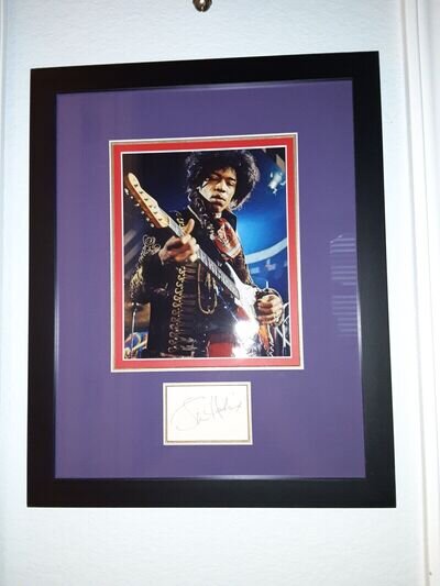 Jimi Hendrix Autograph Picture With COA