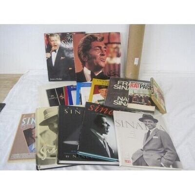 Frank Sinatra Memorabilia 2 x Concert Posters + Bundle/job lot/collection Books