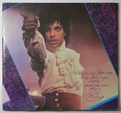 SIGNED Prince and the Revolution 1984-85 Tour Program AUTOGRAPHED Purple Rain