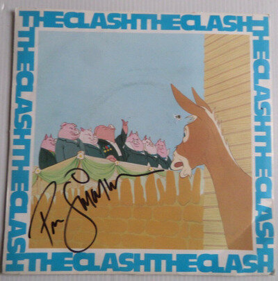 PAUL SIMONON THE CLASH, AUTOGRAPHED 7 SEVEN INCH SINGLE