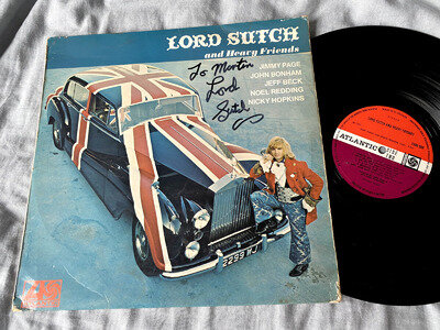 LORD SUTCH & Heavy Friends -PAGE BECK 1970 UK Vinyl LP Atlantic PLUM *SIGNED* VG