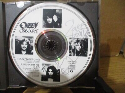 OZZY OSBOURNE signed/autographed cd single by ZAKK WYLDE & RANDY CASTILLO (RIP)