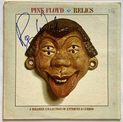 Roger Waters signed Pink Floyd Relics Album lp 2 beckett loa