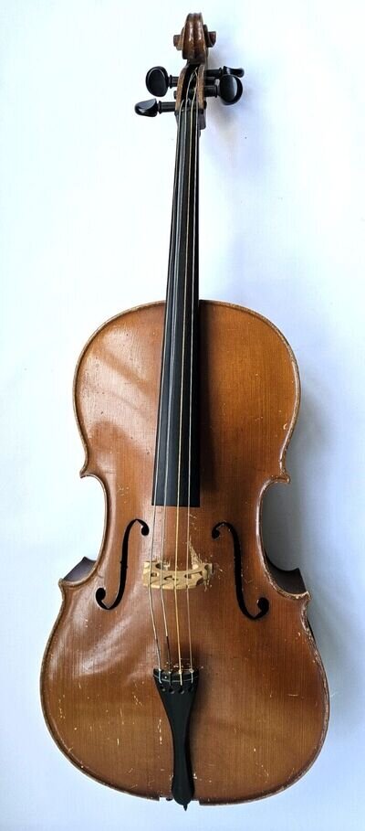 Vintage Antique Cello 3/4 Size and Bow - Requires some work Restoration