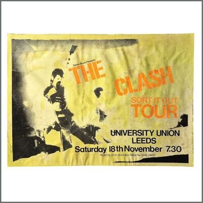 The Clash 1978 Leeds University Concert Poster (UK)